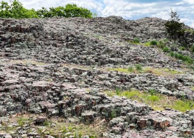 Rhyolite Rock Formations or Devil's Honeycomb
