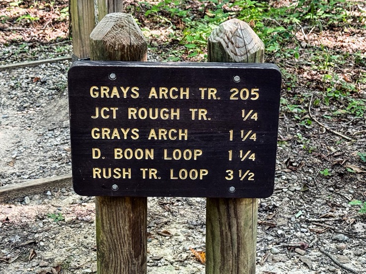 Grays Arch Trail Sign