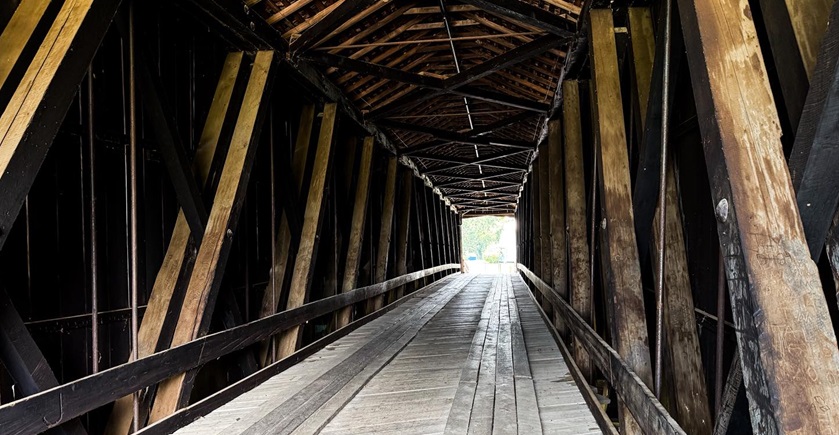 Covered Bridge at Bollinger Mill State Historic Site